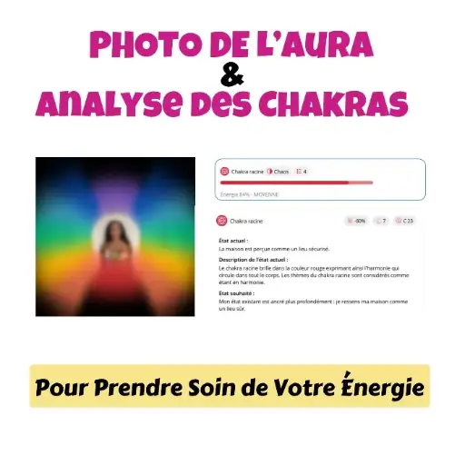 Photo de l'Aura & Analyse des Chakras (Sans Soin)