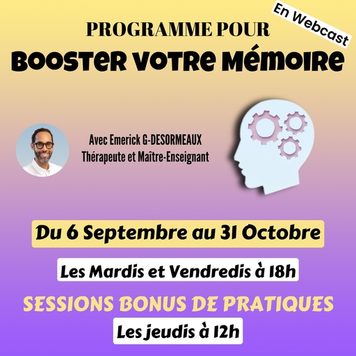 Formule BOOSTER VOTRE MEMOIRE